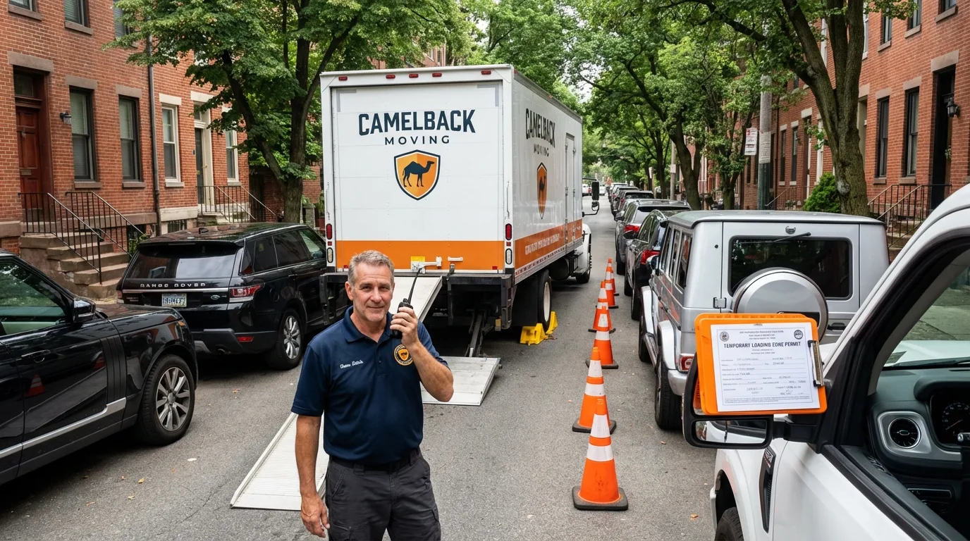 City street loading permit setup in Falmouth, MA